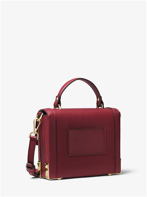 michael kors jayne small pebbled leather trunk bag|Michael Kors Jayne Small Pebbled Leather Trunk Bag.